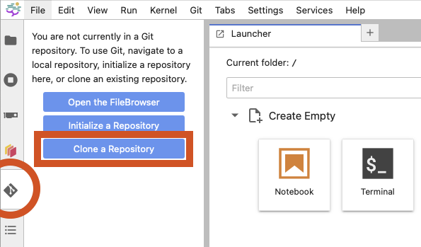 Nebari JupyterHub Git integration
